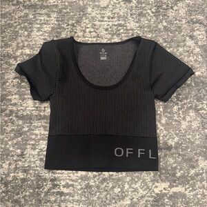 offline aerie black tee